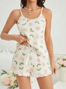 Nikita's Design Şortlu Pijama Takım - Bej