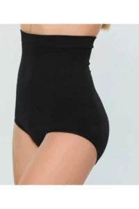 Nikitas Lazer Kesim Yüksek Bel Silikonlu Slip Korse - Siyah